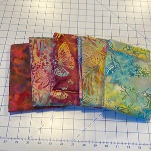 Batik Magenta Blues Cotton 5 Piece Pack